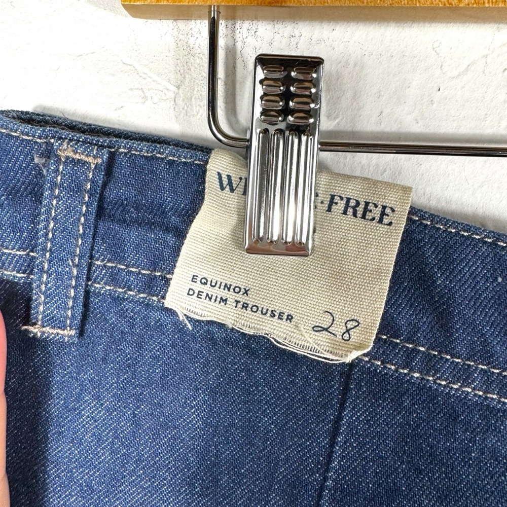 Free People We The Free Equinox Denim Trousers, Ritual Wash, Size 28 NWOT - Picture 9 of 12
